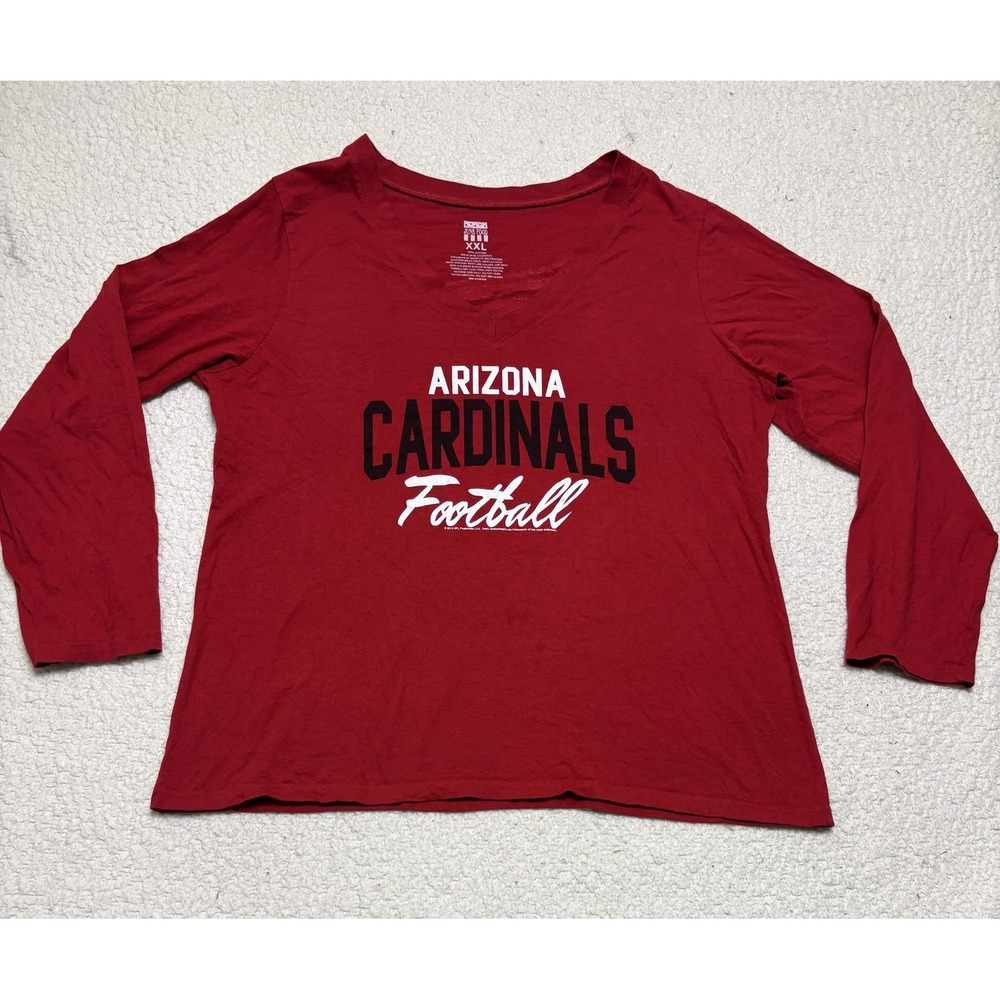 Junk Food Womens Arizona Cardinals T-shirt Graphic Tee XXL Red NFL 2015